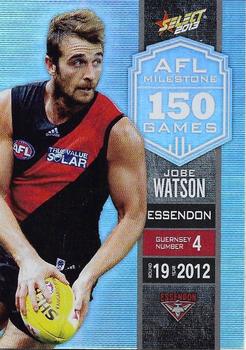 2013 Select AFL Champions - Milestone Game Foils #MG19 Jobe Watson Front